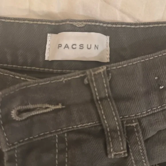 PacSun Gray Cargo Pants with Utility Pockets - Picture 4 of 4